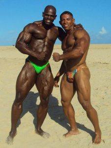 Bodybuilders in the Desert