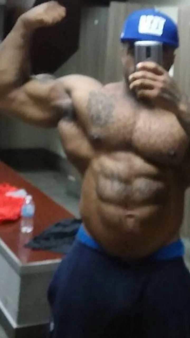 Black Guy in Blue Cap Selfie